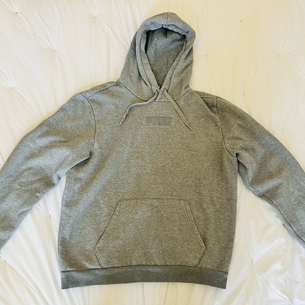 Heather Gray Puma Pullover Hoodie